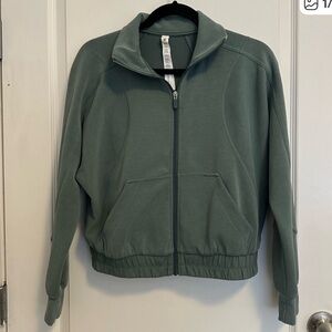 lululemon softstreme Sage Green Jacket/zip sweatshirt